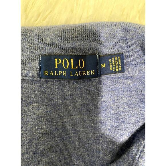 ✨HOST PICK✨Polo Ralph Lauren Blue Half Zip Sweater - Size M (EUC) - Picture 4 of 5